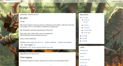 Desktop Screenshot of programandogames.blogspot.com