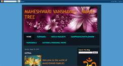 Desktop Screenshot of maheshwari-familytree.blogspot.com