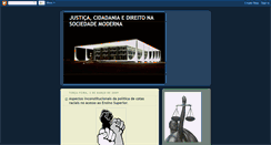 Desktop Screenshot of justicacidadaniaedireito.blogspot.com