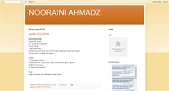 Desktop Screenshot of noorainiahmadz.blogspot.com