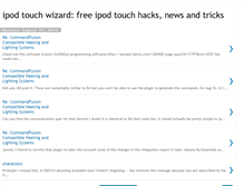 Tablet Screenshot of ipod-touch-wizard.blogspot.com