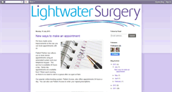 Desktop Screenshot of lightwatersurgery.blogspot.com