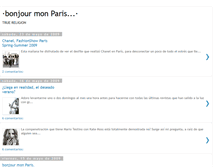 Tablet Screenshot of bonjourmonparis.blogspot.com