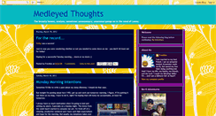 Desktop Screenshot of medleyedthoughts.blogspot.com