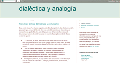 Desktop Screenshot of dialecticayanalogia.blogspot.com