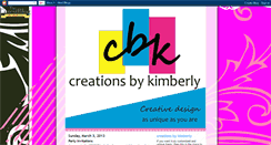 Desktop Screenshot of creationsbykimberly.blogspot.com