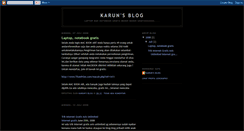 Desktop Screenshot of karunsblog.blogspot.com