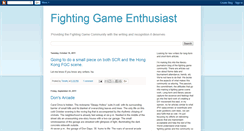 Desktop Screenshot of fightinggameenthusiast.blogspot.com