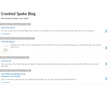 Tablet Screenshot of crookedspokeblog.blogspot.com