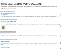 Tablet Screenshot of daswortzumalltag.blogspot.com