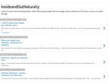 Tablet Screenshot of insideandoutnaturally.blogspot.com