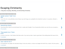 Tablet Screenshot of escapingchristianity.blogspot.com