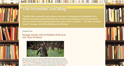 Desktop Screenshot of invisibleinkblog.blogspot.com