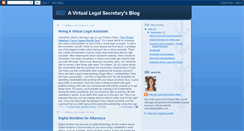Desktop Screenshot of alegalsecretary.blogspot.com