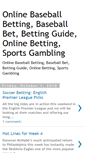 Mobile Screenshot of onlinebaseballbetting.blogspot.com