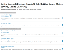 Tablet Screenshot of onlinebaseballbetting.blogspot.com