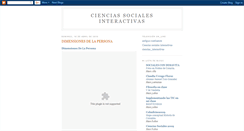 Desktop Screenshot of cienciassocialesinteractivas.blogspot.com