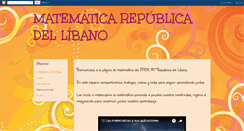 Desktop Screenshot of matematicarepublicadellibano.blogspot.com