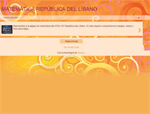 Tablet Screenshot of matematicarepublicadellibano.blogspot.com