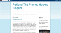 Desktop Screenshot of peklundthephoneyhockeyblogger.blogspot.com