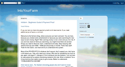 Desktop Screenshot of into-farm.blogspot.com