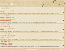 Tablet Screenshot of lastdaysreview.blogspot.com