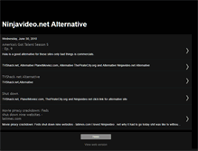 Tablet Screenshot of ninjavideonetalternative.blogspot.com