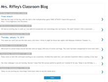 Tablet Screenshot of mrsriffeysclassroomblog.blogspot.com