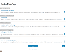 Tablet Screenshot of pastorrussdoyl.blogspot.com