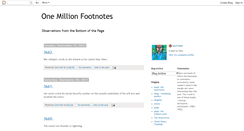 Desktop Screenshot of onemillionfootnotes.blogspot.com