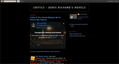 Desktop Screenshot of critics-denis-richard.blogspot.com