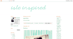 Desktop Screenshot of isleinspired.blogspot.com