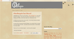 Desktop Screenshot of oberbargain.blogspot.com