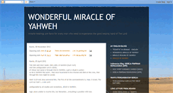 Desktop Screenshot of miracleofyahweh.blogspot.com