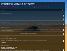 Tablet Screenshot of miracleofyahweh.blogspot.com
