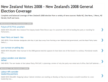 Tablet Screenshot of nzvotes08.blogspot.com