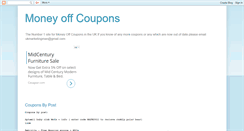 Desktop Screenshot of money-off-coupons.blogspot.com