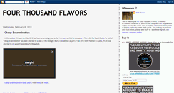 Desktop Screenshot of 4000flavors.blogspot.com