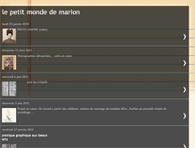 Tablet Screenshot of lepetitmondedemarion.blogspot.com