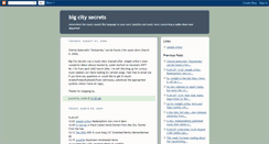 Desktop Screenshot of bigcitysecrets.blogspot.com