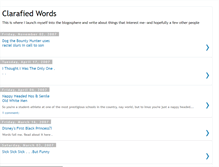 Tablet Screenshot of clarafiedwords.blogspot.com