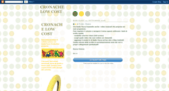 Desktop Screenshot of cronachelowcost.blogspot.com