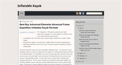 Desktop Screenshot of inflatablekayak-reviews.blogspot.com