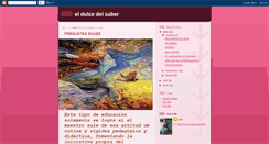 Desktop Screenshot of eldulcedelsaber.blogspot.com