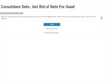 Tablet Screenshot of consolidate--debt.blogspot.com