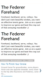 Mobile Screenshot of federerforehand.blogspot.com