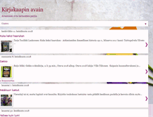 Tablet Screenshot of kirjakaapinavain.blogspot.com