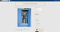 Desktop Screenshot of cynthiahiggins.blogspot.com