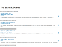 Tablet Screenshot of football-thebeautifulgame.blogspot.com