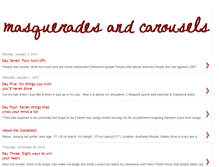 Tablet Screenshot of masqueradesandcarousels.blogspot.com